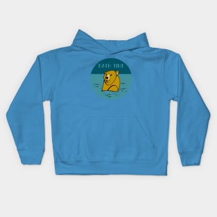 Bear bath time Kids Hoodie